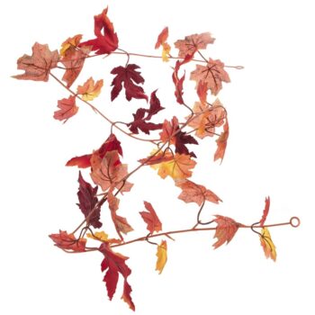 Jesenná girlanda z umelých javorových listov, 175 cm