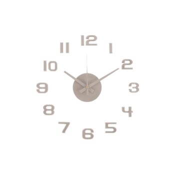 Karlsson 6001WG designové samolepiace hodiny sivá, pr. 40 cm