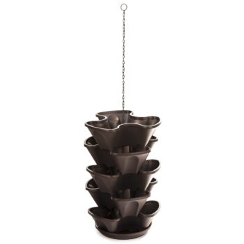 Kaskáda závesná 5-dielna hnedá, 53 cm