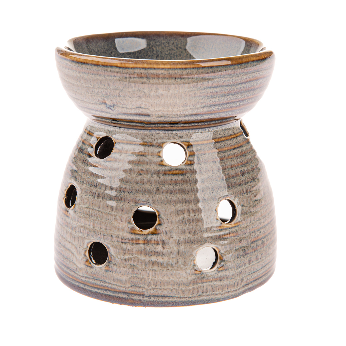 Keramická arómalampa Diya, sivá Keramická arómalampa Diya, sivá