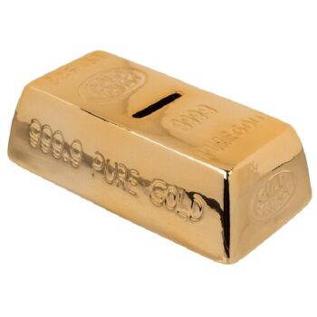 Keramická pokladnička Zlatá tehla