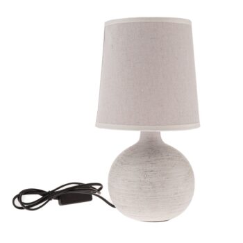 Keramická stolná lampa Luna, 29 cm, béžová