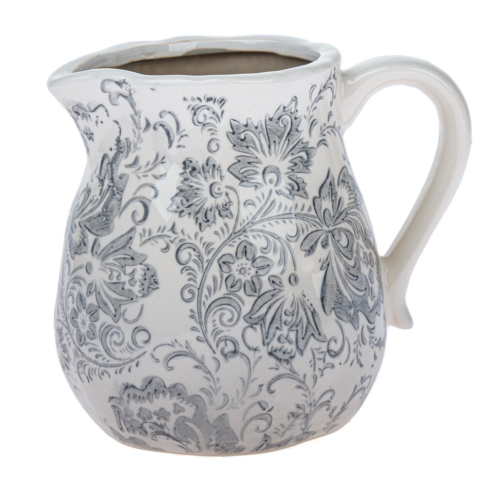 Keramická suchá váza Vintage Pompei, 16 x 15,5 x 13 cm Keramická suchá váza Vintage Pompei, 16 x 15,5 x 13 cm