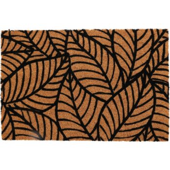 Kokosová rohožka Leaves, 59 x 39 cm