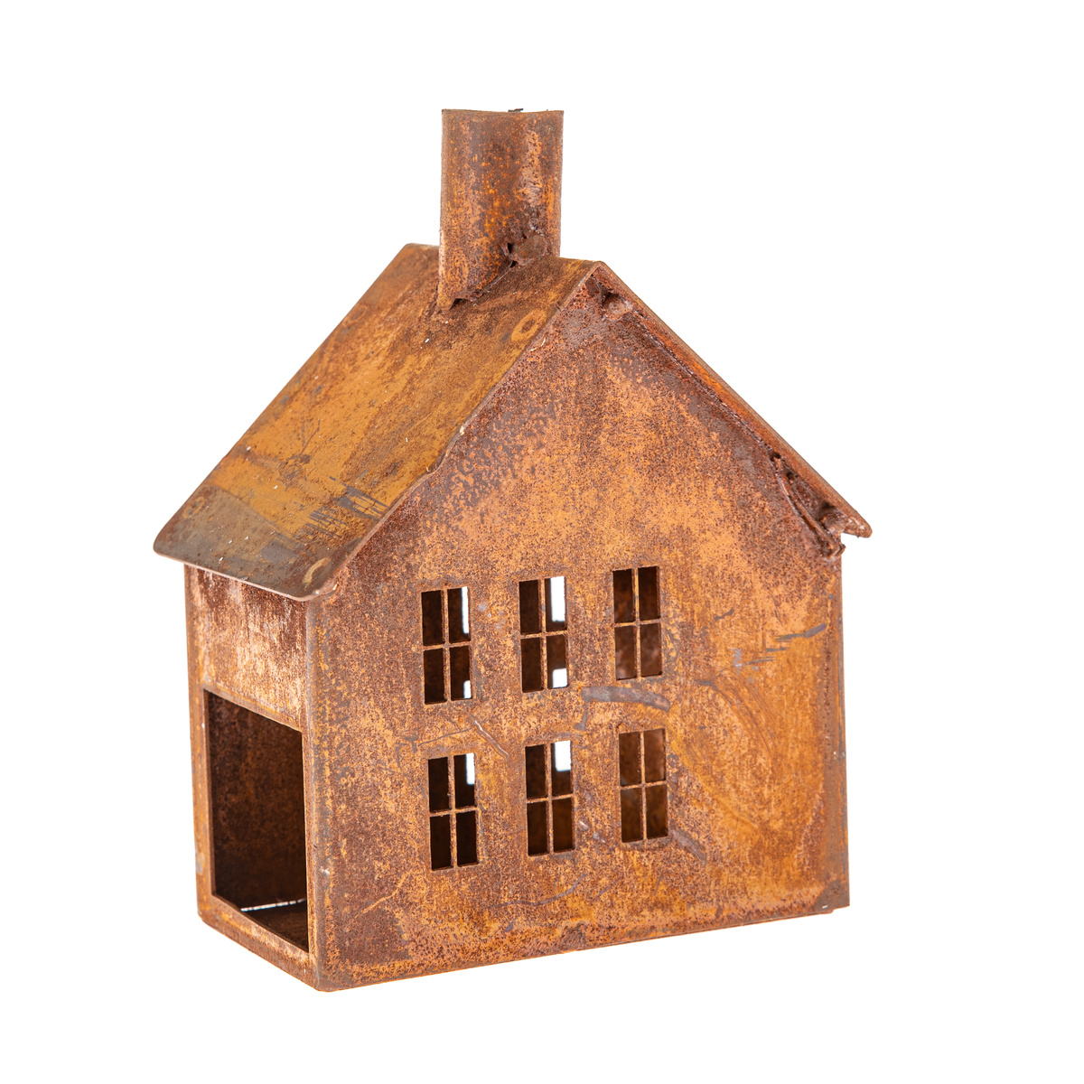 Kovový svietnik Rustik House, 9,5 x 9,5 x 13 cm, 13 cm Kovový svietnik Rustik House, 9,5 x 9,5 x 13 cm, 13 cm