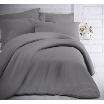 Kvalitex Bavlnené obliečky svetlosivá, 140 x 200 cm, 70 x 90 cm