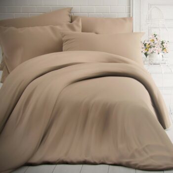 Kvalitex Bavlnené povlečení béžová, 140 x 200 cm, 70 x 90 cm