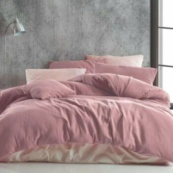 Kvalitex Mušelínové obliečky ružová, 140 x 220 cm, 70 x 90 cm, 140 x 220 cm, 70 x 90 cm