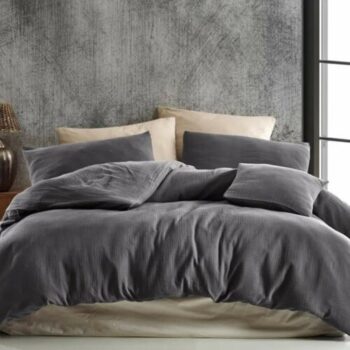 Kvalitex Mušelínové obliečky tmavosivá,  140 x 200 cm, 70 x 90 cm, 140 x 200 cm, 70 x 90 cm