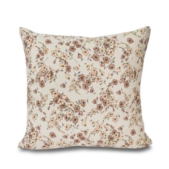 Kvalitex Obliečka na vankúš Kvietky béžová, 50 x 70 cm