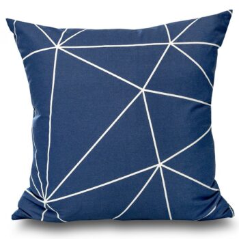 Kvalitex Obliečka na vankúš Nordic Grid modrá, 40 x 40 cm