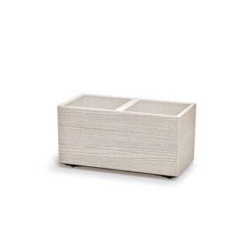 Kvetináč MADERA CASE ECO WOOD 57,7 cm, biela, S