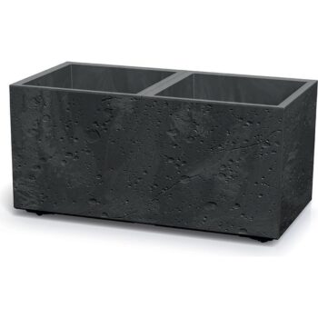 Kvetináč SIERRA CASE BETON EFFECT 77 cm čierny, M