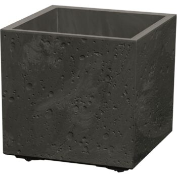 Kvetináč SIERRA SQUARE BETON EFFECT 38,5 cm,čierna, M