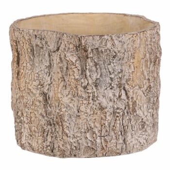 Kvetinový obal imitácia drevenej kôry, 24 x 23 x18 cm, betón, 24 cm