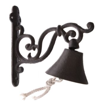 Liatinový zvonček Sinai čierna, 17 x 8 cm
