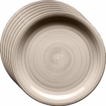 Mäser Súprava 6 plytkých tanierov Bel Tempo 27 cm, taupe