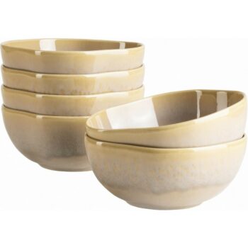 Mäser Súprava misiek Cordelia Sand Textura 16 cm, 6 ks