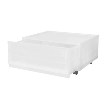 Modulárny úložný box Wave Mist s kolieskami 54,6 x 43,4 x 22 cm, široký - 1 zásuvka - kolieska