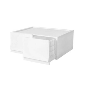Modulárny úložný box Wave twin Snow bez koliesok  54,6 x 43,4 x 22 cm, široký - 2 zásuvky