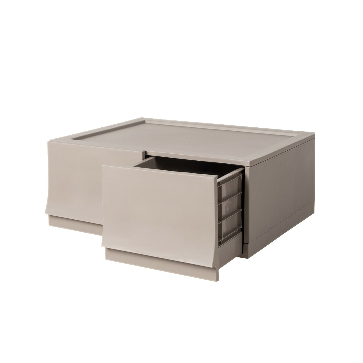 Modulárny úložný box Wave twin Wood bez koliesok 54,6 x 43,4 x 22 cm, široký - 2 zásuvky Modulárny úložný box Wave twin Wood bez koliesok 54,6 x 43,4 x 22 cm, široký - 2 zásuvky