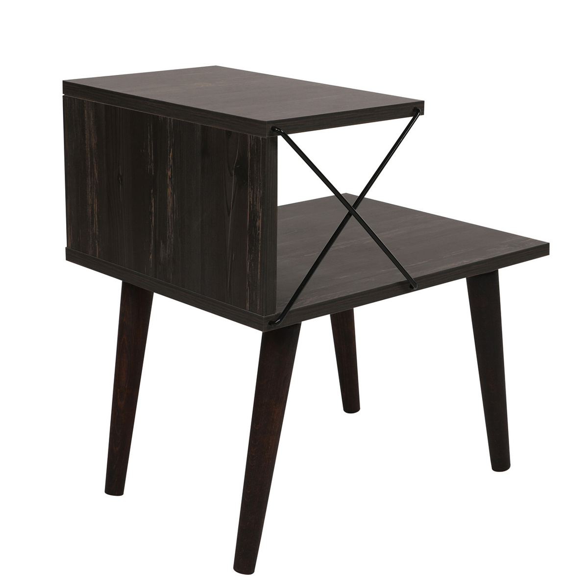 Nočný stolík Cross Dark Brown Nočný stolík Cross Dark Brown