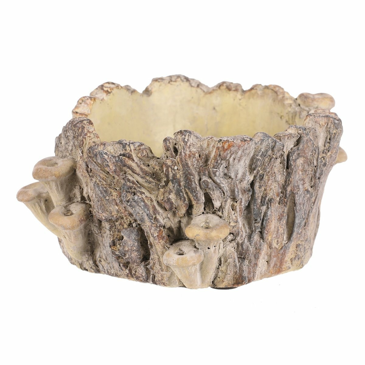 Obal betónový - peň s hríbami, 18 x 14 x 9 cm, 18 cm Obal betónový - peň s hríbami, 18 x 14 x 9 cm, 18 cm