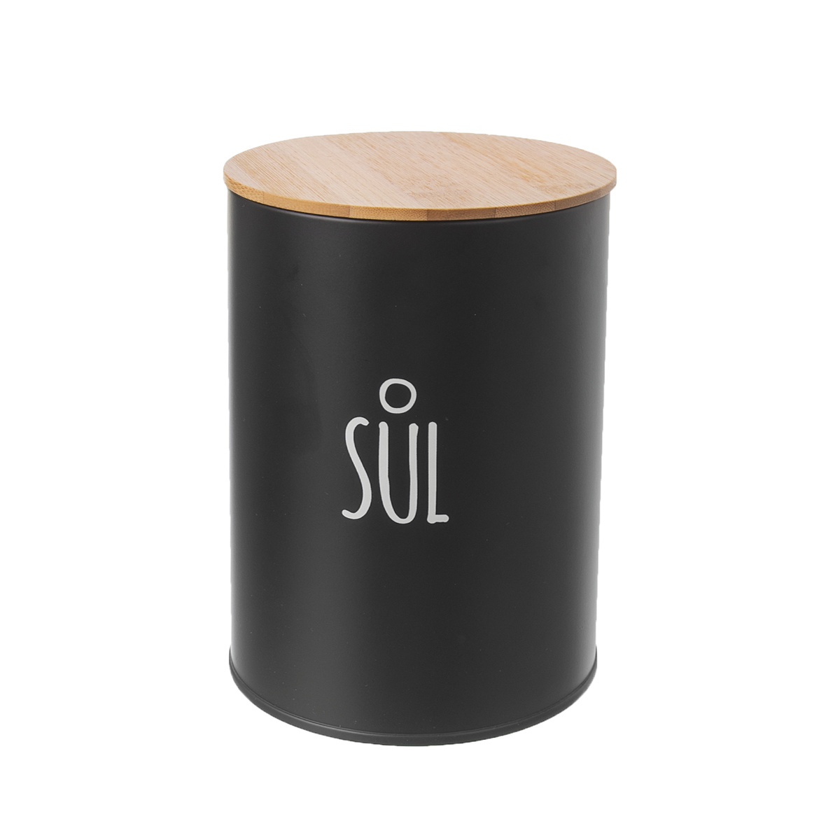 Orion Plechová dóza na soľ BLACK Orion Plechová dóza na soľ BLACK