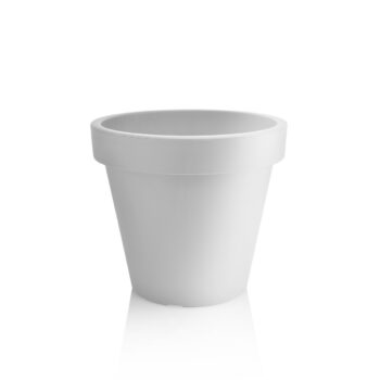 PLASTKON Dekoratívny kvetináč Metro Twist'n'Roll 39 cm biela, 39 cm