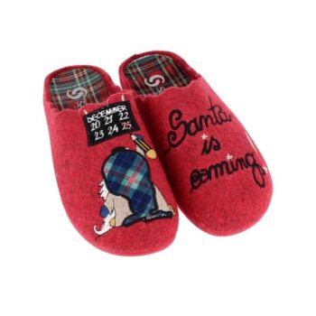 Papuče Sabatini Feltro, červené, veľkosť 40, 40 EU