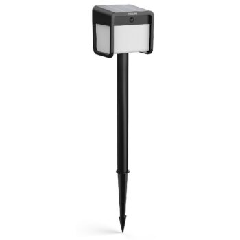 Philips Ezra UltraEfficient solárny LED stĺpik so senzorom čierna, 1,8 W, 250/25 lm, 3000 K