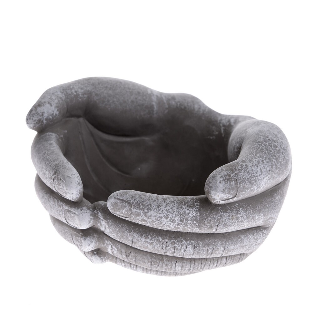 Pietna dekorácia Betónový kvetináč Ruky, 20 x 11,5 x 20 cm Pietna dekorácia Betónový kvetináč Ruky, 20 x 11,5 x 20 cm