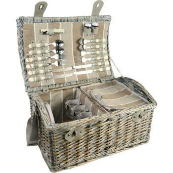 Piknikový kôš pre 4 osoby Brown, 46 x 31 x 21 cm