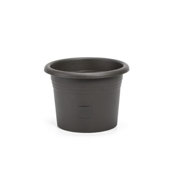 Plastia Samozavlažovací kvetináč Narza pr. 25 cm, antracit, pr. 25 cm