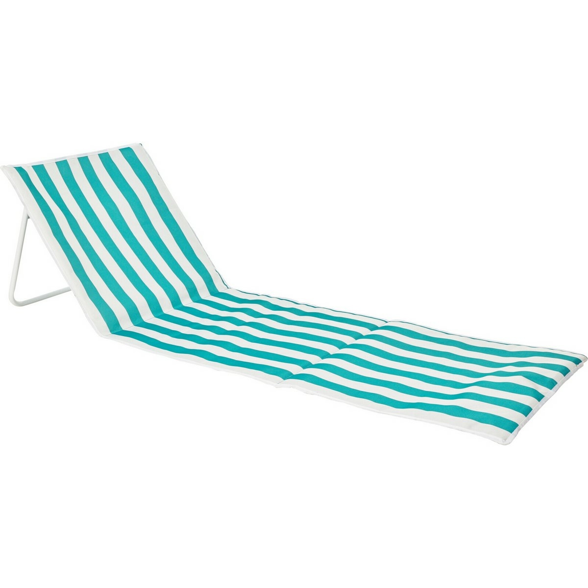 Plážová podložka s opierkou chrbta pruhovaná, zelená Plážová podložka s opierkou chrbta pruhovaná, zelená