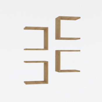 Polička Base Sapphire Oak, 4 ks