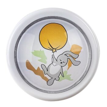 Rabalux 76073 detské push light nočné osvetlenie Hopply - zajačik a balón, 0,3W, 5lm, 6000K