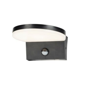 Rabalux 77119 vonkajšie nástenné LED svietidlo so senzorom Batida, čierna