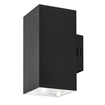 Rabalux 77157 vonkajšie nástenné LED svietidlo Urfa, 18W, IP65, čierna, 16 cm