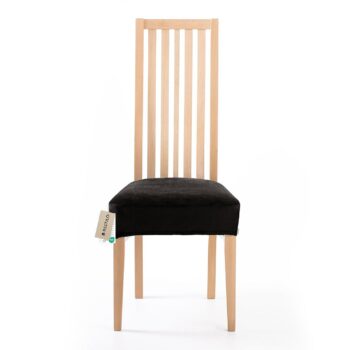 Restilo Napínací poťah na sedák na stoličku Sento čierna, 40 x 40 + 5 cm