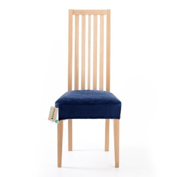 Restilo Napínací poťah na sedák na stoličku Sento indigo, 40 x 40 + 5 cm