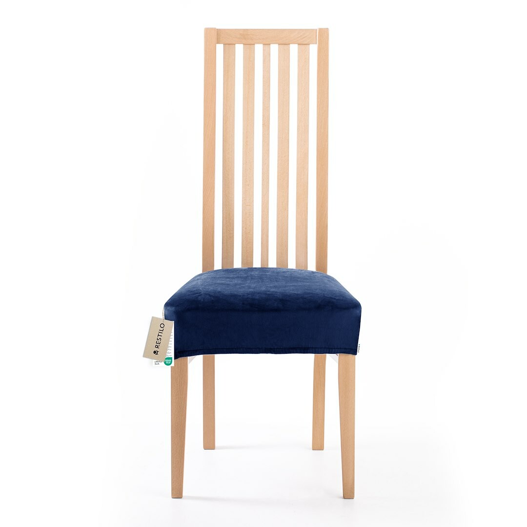 Restilo Napínací poťah na sedák na stoličku Sento indigo, 40 x 40 + 5 cm Restilo Napínací poťah na sedák na stoličku Sento indigo, 40 x 40 + 5 cm