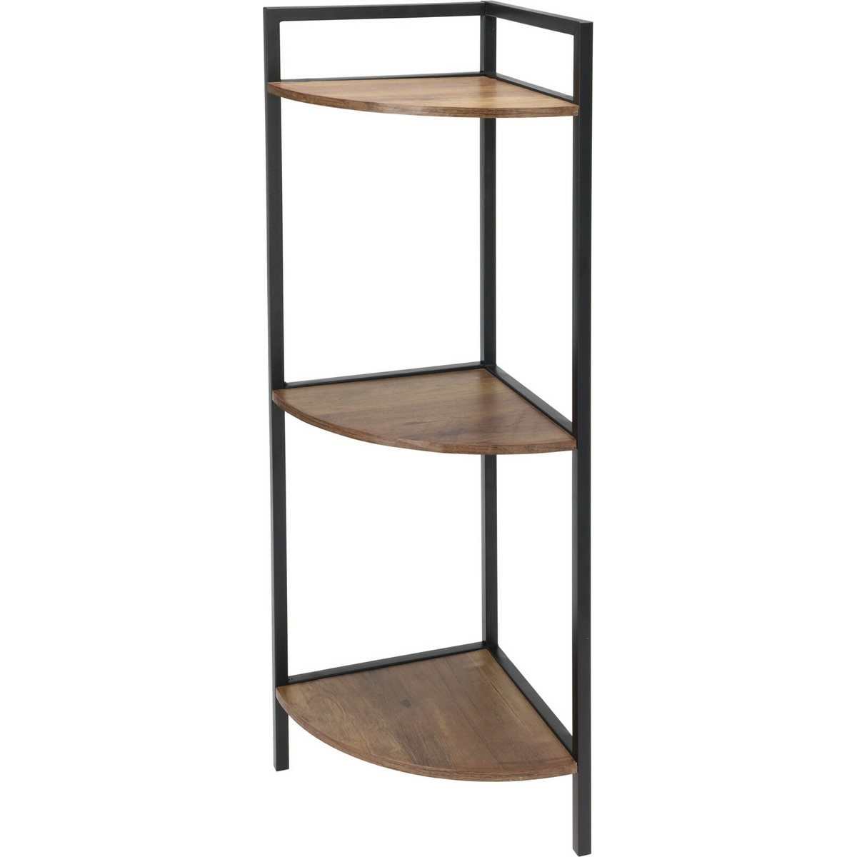 Rohová kovová skrinka 3 MDF police, 23,5 x 23,5 x 76 cm Rohová kovová skrinka 3 MDF police, 23,5 x 23,5 x 76 cm