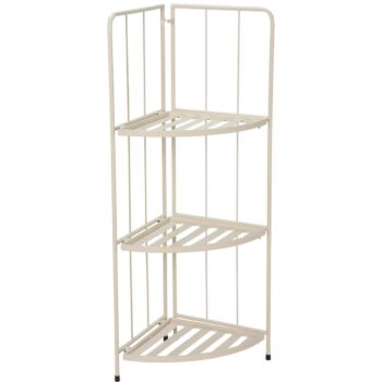 Rohový kovový stojan na kvetiny Antonio, 3 police, 42 x 90 x 30 cm