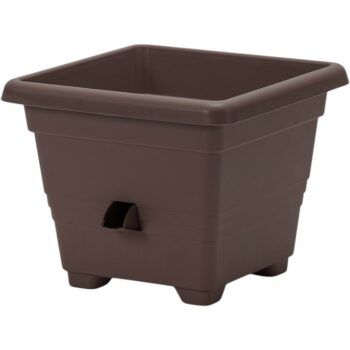 Samozavlažovací kvetináč BERGAMOT, čokoláda, Plastia, 30 x 30 cm