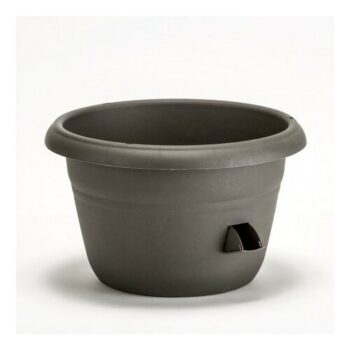 Samozavlažovacia žardina Siesta, antracit, Plastia 25 cm, pr. 25 cm