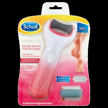 Scholl Elektrický pilník na chodidlá + 2 rotačné hlavice Velvet