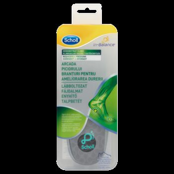 Scholl Vložky do topánok proti bolesti klenby In-Balance, S, S