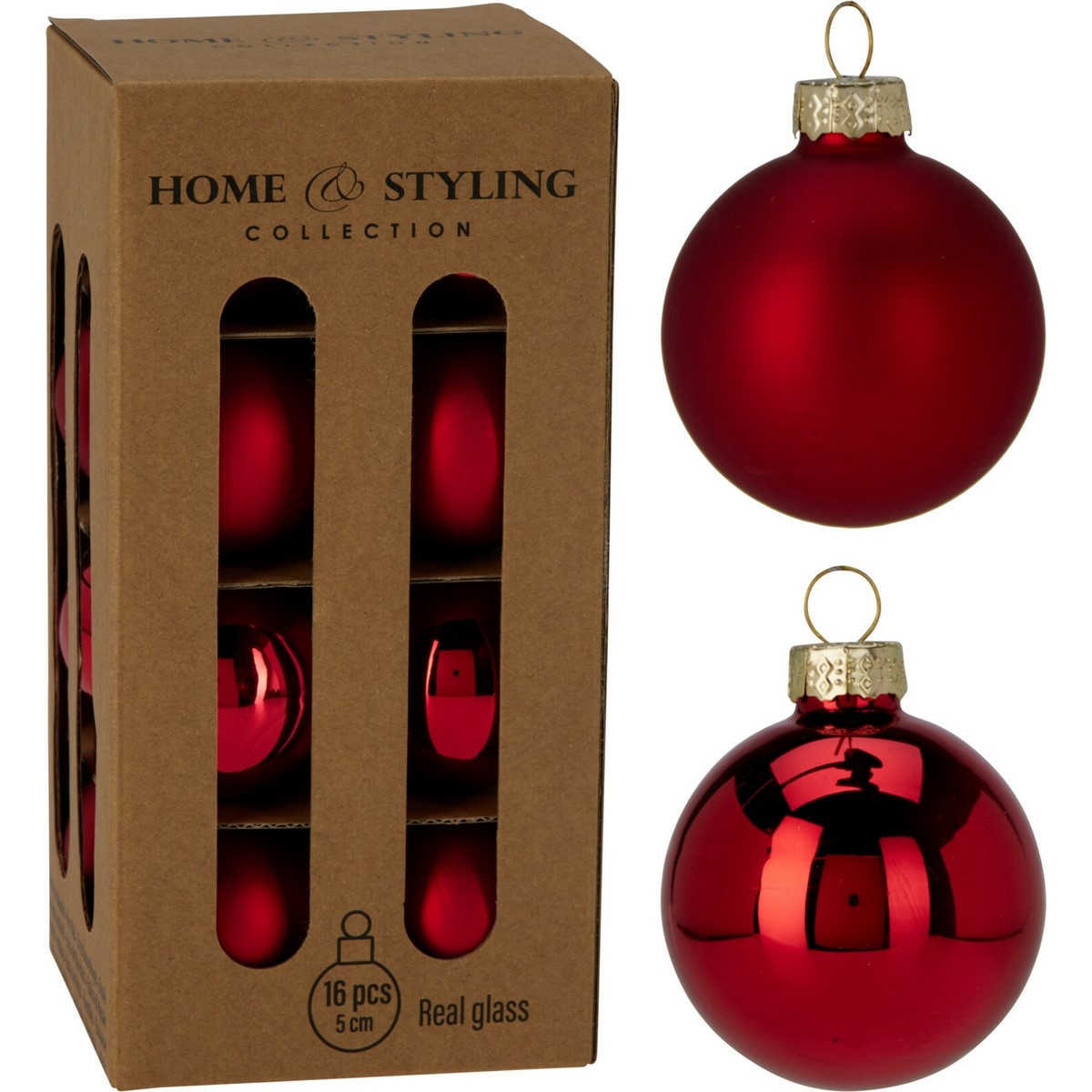 Set 16 vianočných ozdôb Crystal Harmony, červená, pr. 5 cm, sklo, pr. 5 cm Set 16 vianočných ozdôb Crystal Harmony, červená, pr. 5 cm, sklo, pr. 5 cm