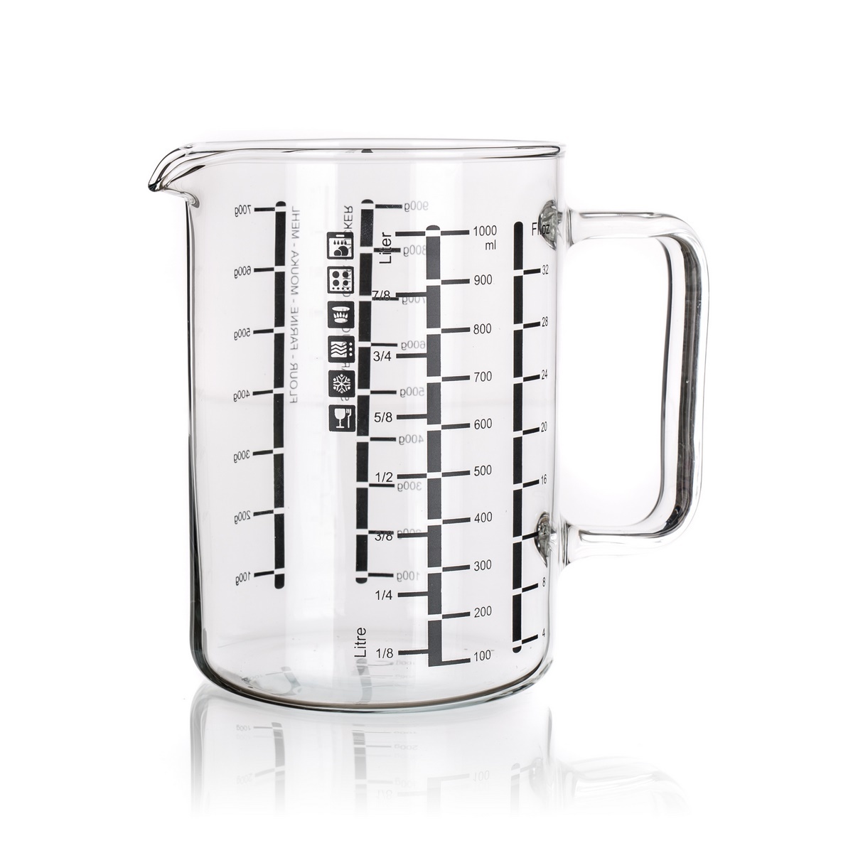 Simax Sklenená odmerka 1 l Simax Sklenená odmerka 1 l